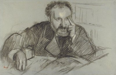 Edmond Duranty by Edgar Degas